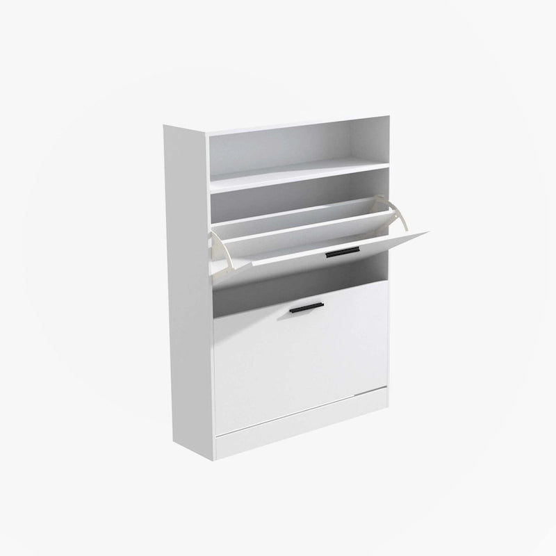 Shoe Storage Cabinet with 2 Flip Drawers