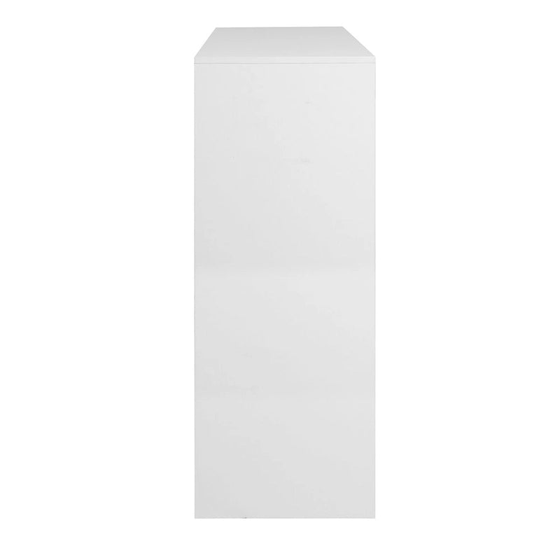 Freestanding Shoe Cabinet with 2 Shutter Doors, Adjustable Shelves and Top Drawer