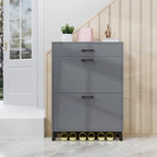 Shoe Storage Cabinet with 2 Flip Drawers for Entryway