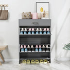 Shoe Storage Cabinet with 2 Flip Drawers for Entryway