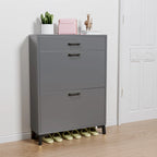 Shoe Storage Cabinet with 2 Flip Drawers for Entryway
