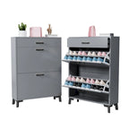Shoe Storage Cabinet with 2 Flip Drawers for Entryway