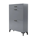 Shoe Storage Cabinet with 2 Flip Drawers for Entryway