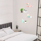 Clear Acrylic Floating Wall Shelves (Set of 2 or 4)