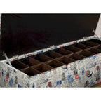 Upholstered Shoe Storage Bench with Lid