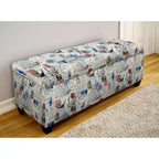 Upholstered Shoe Storage Bench with Lid