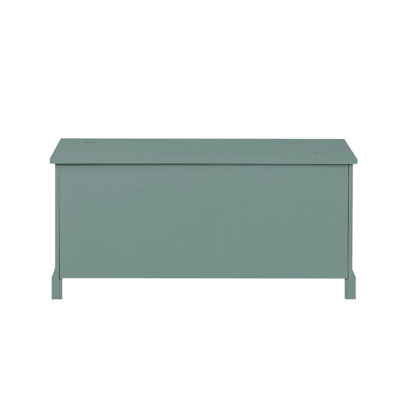Wood Storage Bench with Drawers and Baskets