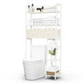 Over-the-Toilet Storage Cabinet with Open Shelves