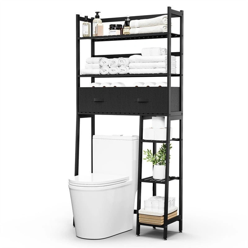 Over-the-Toilet Storage Cabinet with Open Shelves