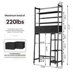 Over-the-Toilet Storage Cabinet with Open Shelves