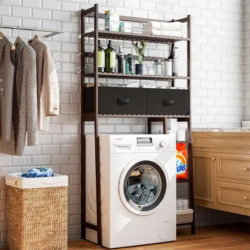 Over-the-Toilet Storage Cabinet with Open Shelves