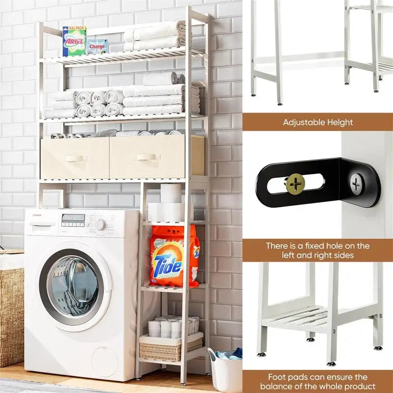 Over-the-Toilet Storage Cabinet with Open Shelves