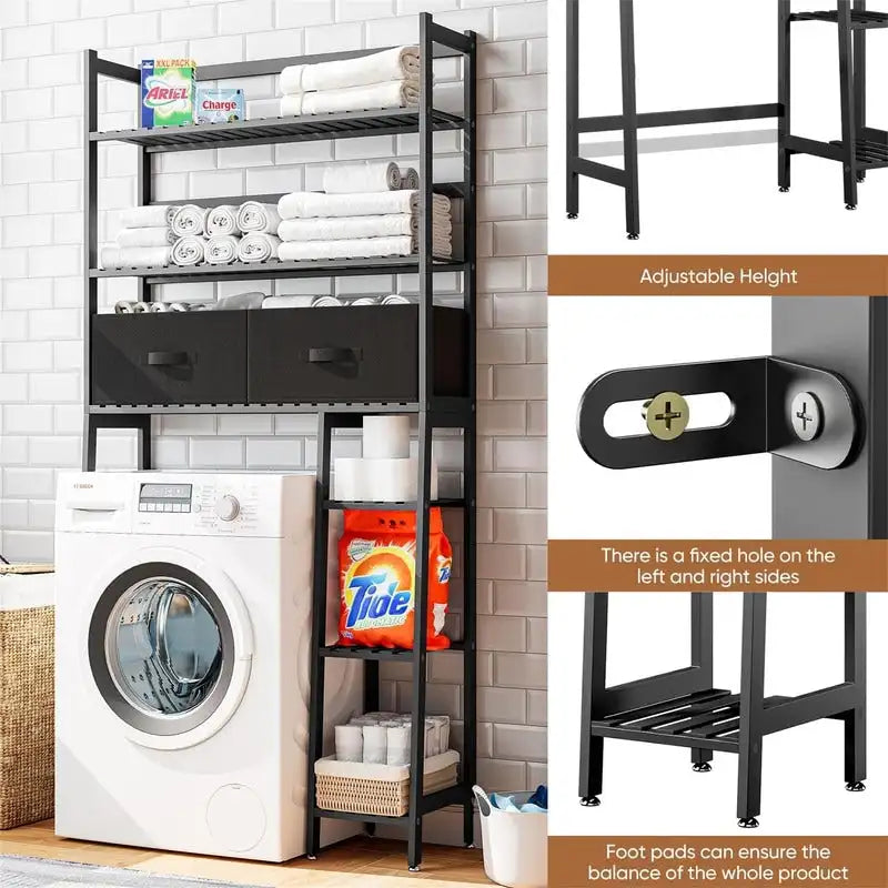 Over-the-Toilet Storage Cabinet with Open Shelves