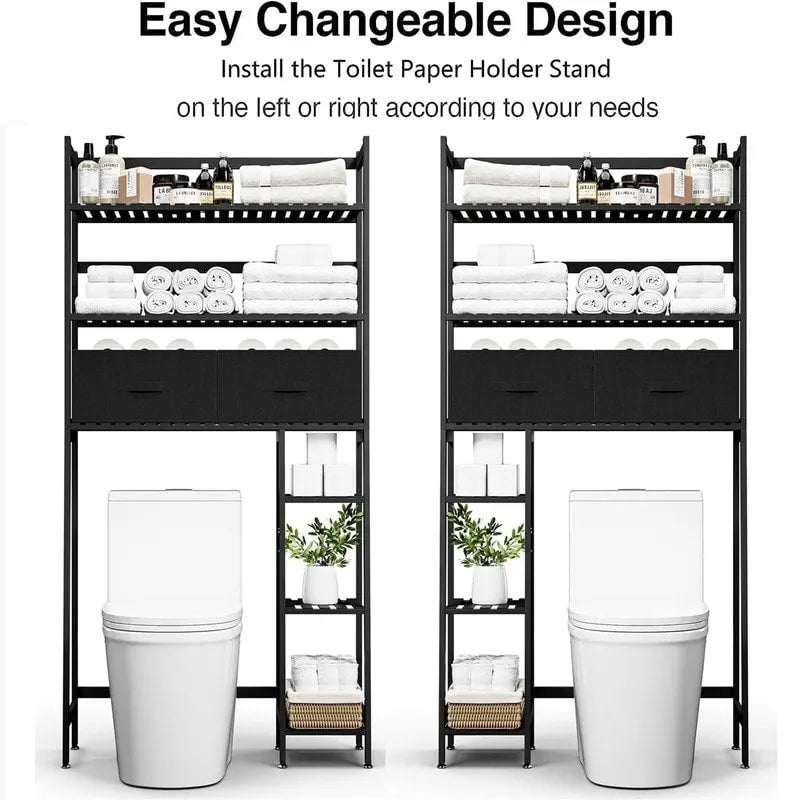 Over-the-Toilet Storage Cabinet with Open Shelves