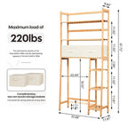 Over-the-Toilet Storage Cabinet with Open Shelves