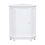 Bathroom MDF Cabinet Triangle Corner Storage Cabinet with Adjustable Shelf