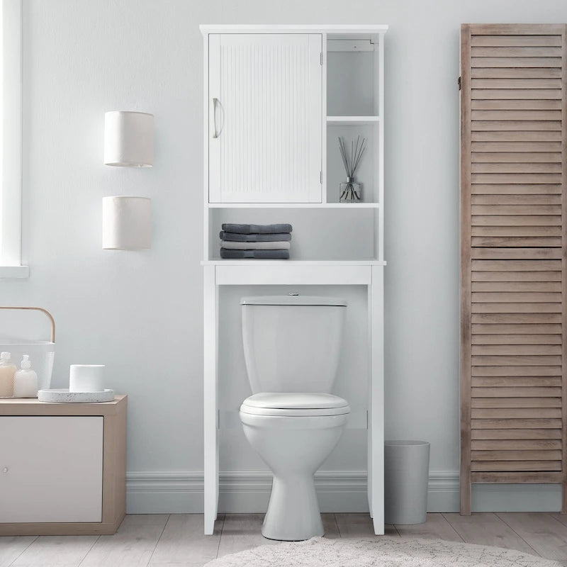 Over-the-Toilet Storage Cabinet, White