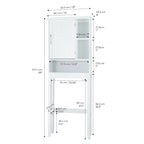 Over-the-Toilet Storage Cabinet, White