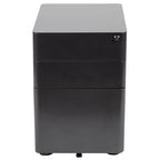 3-Drawer Mobile Filing Cabinet with Lock and Casters