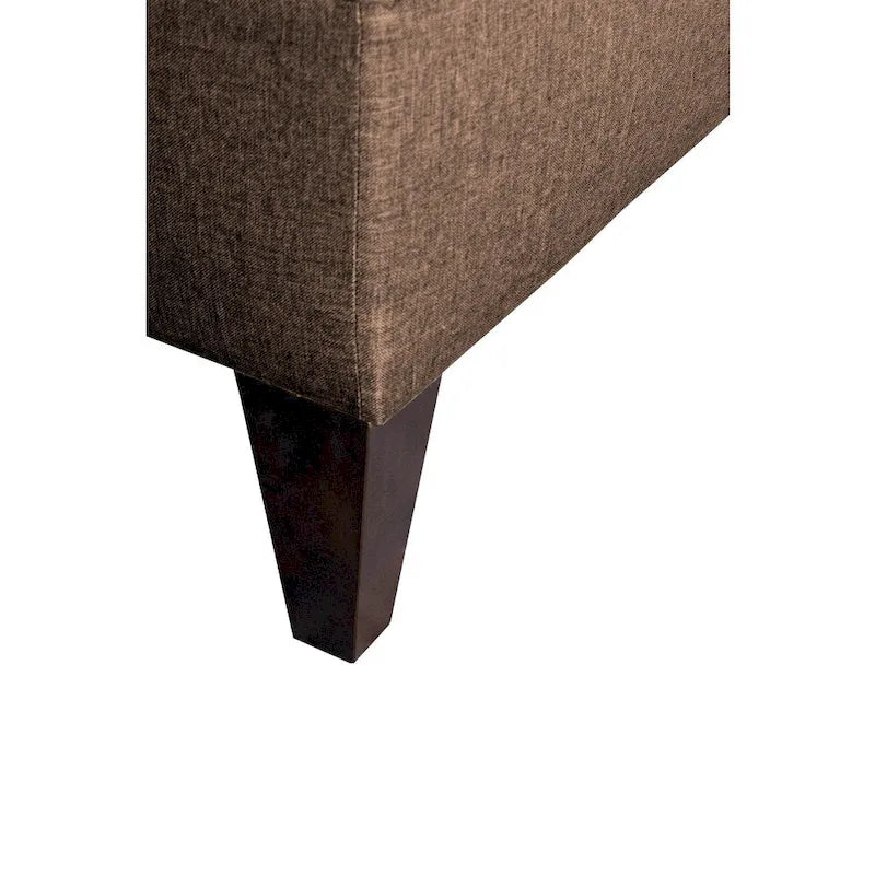 10-Button Tufted Upholstered Storage Bench Ottoman