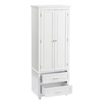 Tall Storage Cabinet with Two Drawers