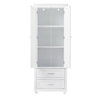 Tall Storage Cabinet with Two Drawers