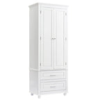 Tall Storage Cabinet with Two Drawers