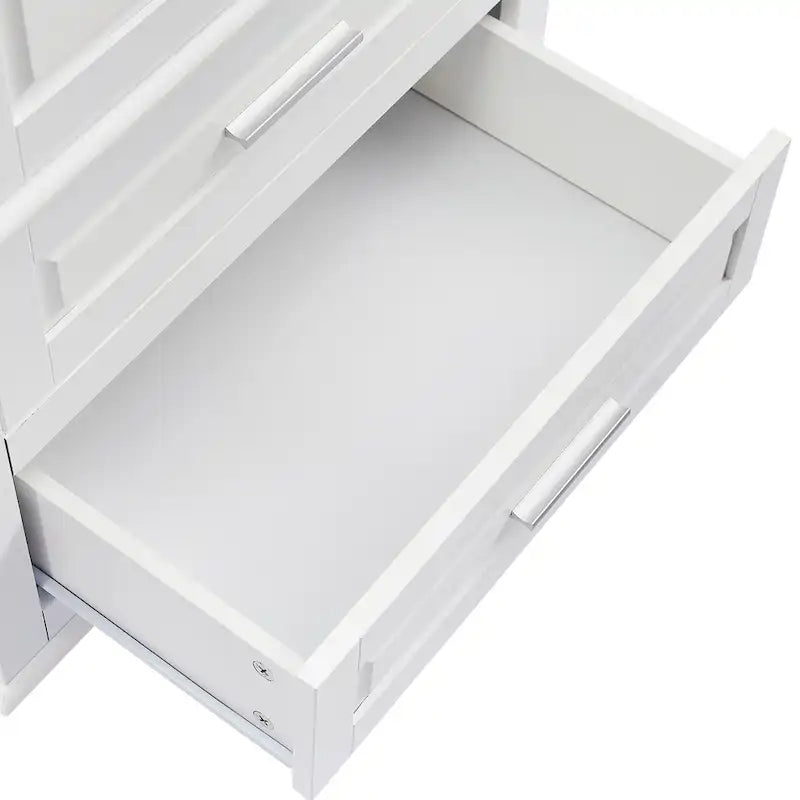 Tall Storage Cabinet with Two Drawers