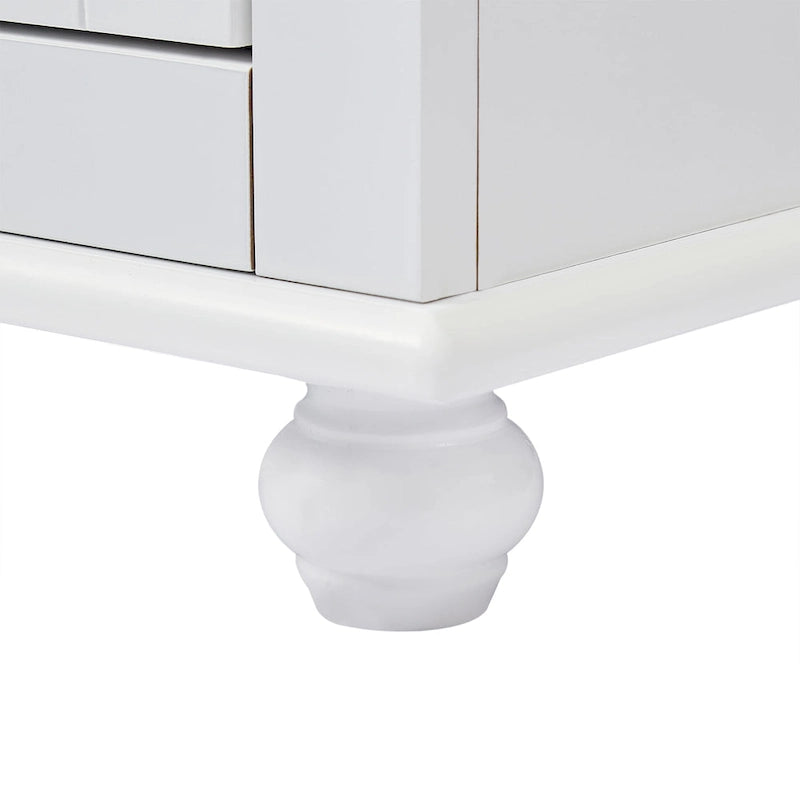 Tall Storage Cabinet with Two Drawers