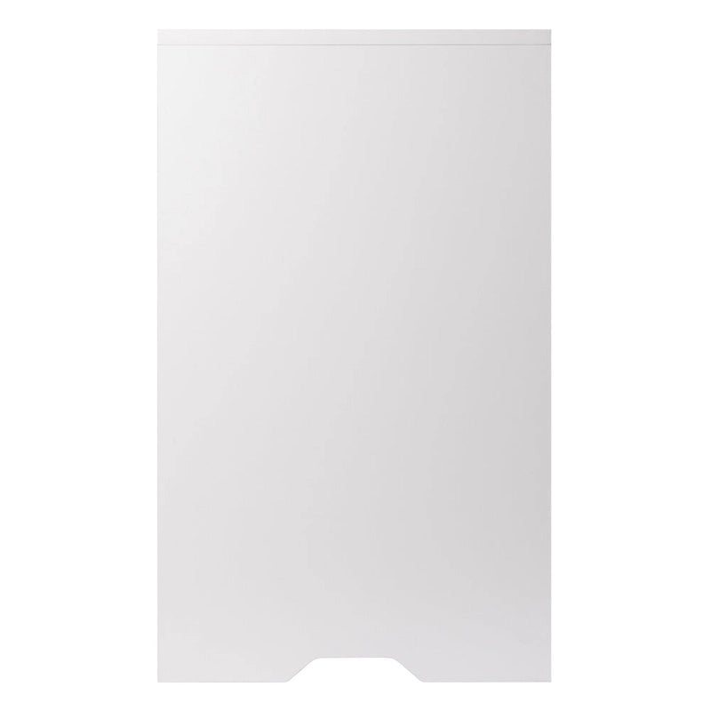 1-Drawer Storage Cabinet with Adjustable Shelf, White