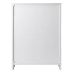 1-Drawer Storage Cabinet with Adjustable Shelf, White