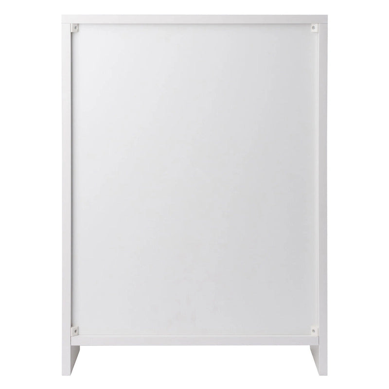 1-Drawer Storage Cabinet with Adjustable Shelf, White