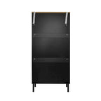 Freestanding Shoe Storage Cabinet with 3 Metal Doors