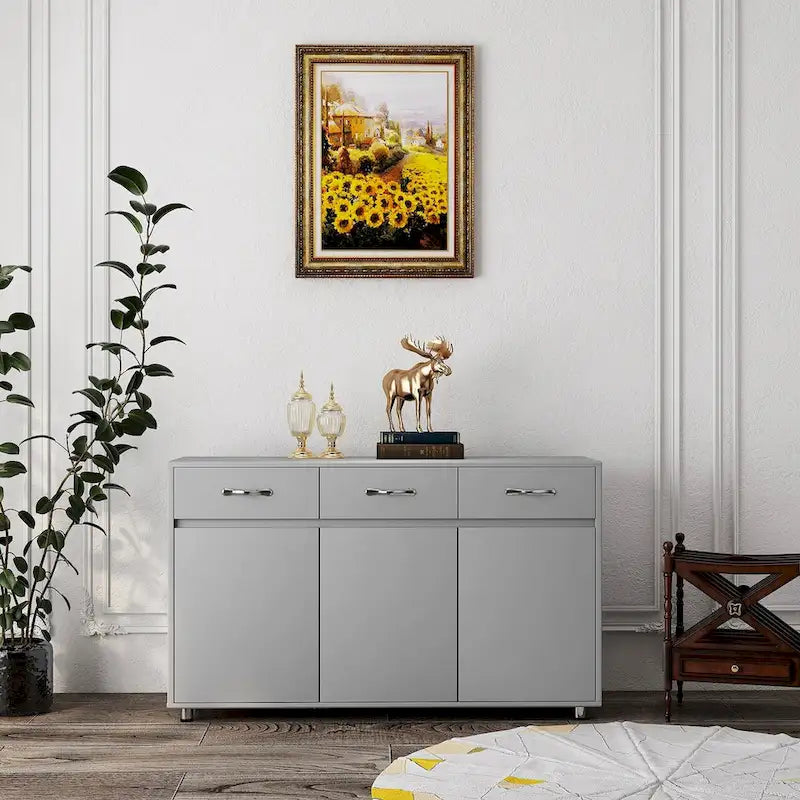 Sideboard Cabinet with 3 Doors and 3 Drawers