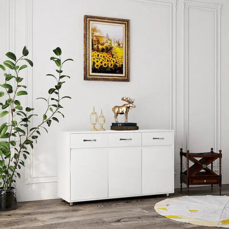 Sideboard Cabinet with 3 Doors and 3 Drawers
