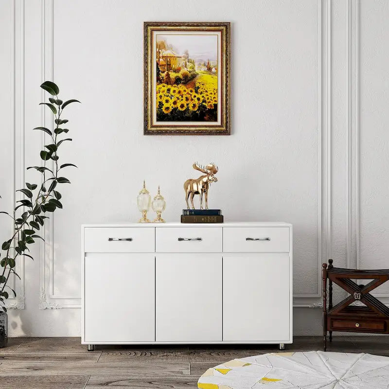 Sideboard Cabinet with 3 Doors and 3 Drawers
