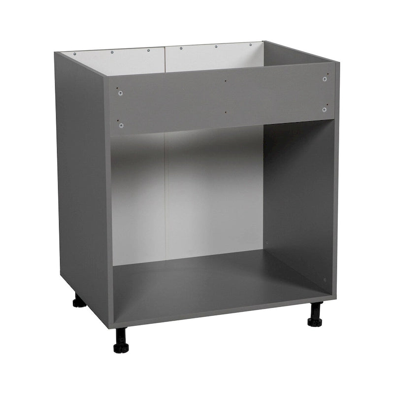 33" Sink Base Cabinet with High Double Door - Grey, 33 x 34.5 x 23.375 in.