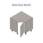 33" Sink Base Cabinet with High Double Door - Grey, 33 x 34.5 x 23.375 in.