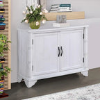 40-Inch Console Table with Storage Shelf and Adjustable Shelf
