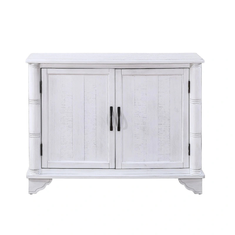 40-Inch Console Table with Storage Shelf and Adjustable Shelf