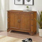 40-Inch Console Table with Storage Shelf and Adjustable Shelf
