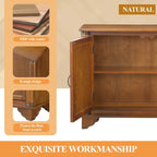 40-Inch Console Table with Storage Shelf and Adjustable Shelf