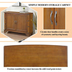 40-Inch Console Table with Storage Shelf and Adjustable Shelf