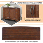 40-Inch Console Table with Storage Shelf and Adjustable Shelf