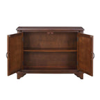 40-Inch Console Table with Storage Shelf and Adjustable Shelf