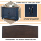 40-Inch Console Table with Storage Shelf and Adjustable Shelf