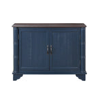 40-Inch Console Table with Storage Shelf and Adjustable Shelf