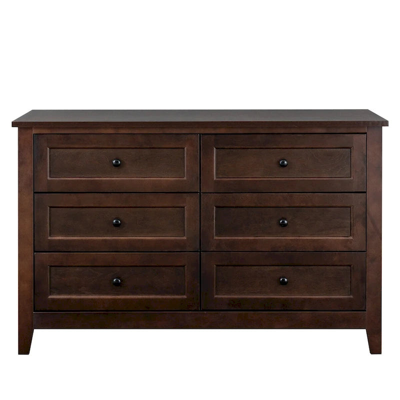 Solid Wood Buffet Cabinet with Drawers