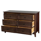 Solid Wood Buffet Cabinet with Drawers