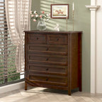 Solid Wood Buffet Cabinet with Drawers
